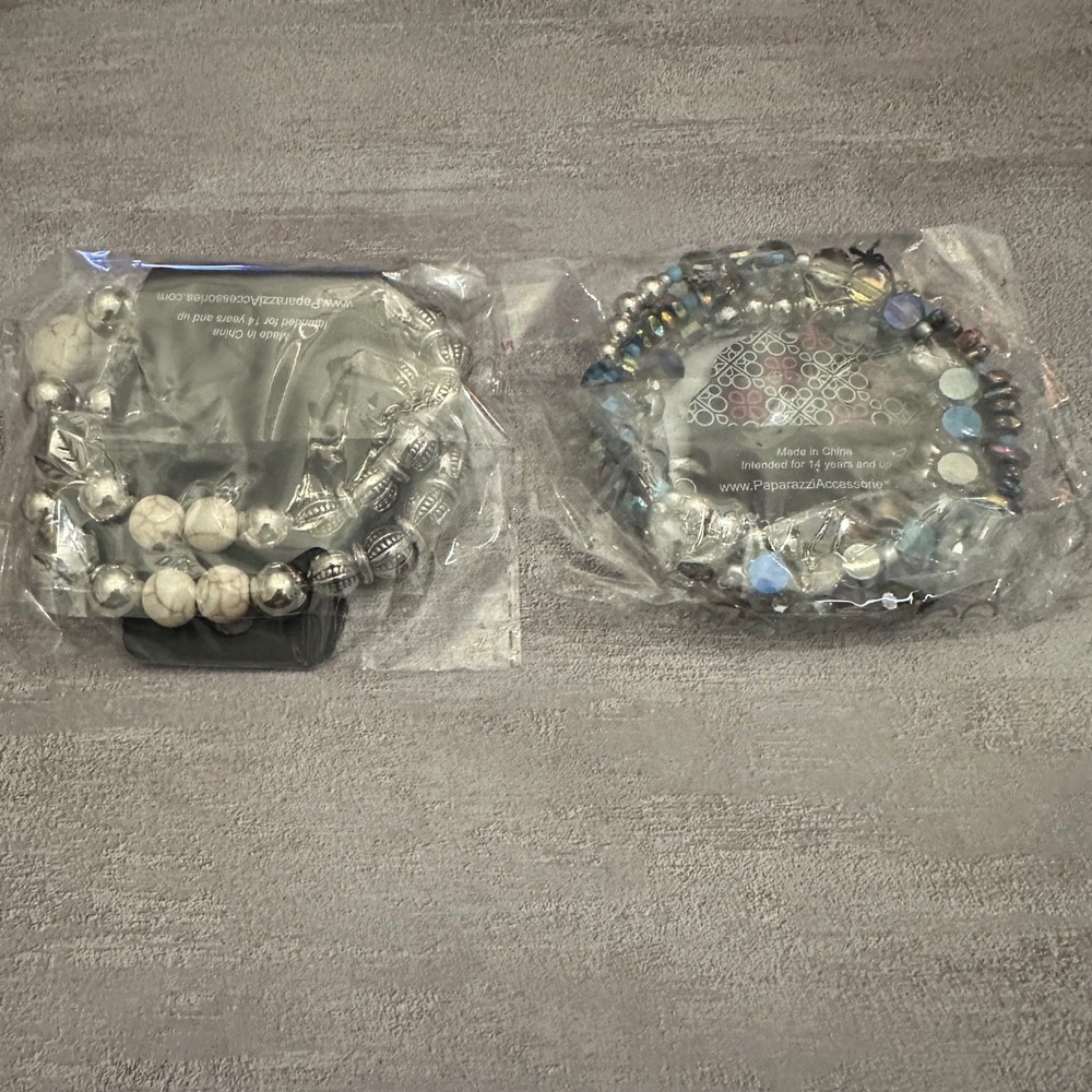 Paparazzi‎ Set of 2 and Beaded Bracelets NWT